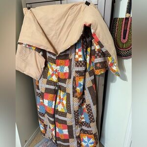 20. Vintage Duvet Quilted Sleeping Bag Retro Print 73x60